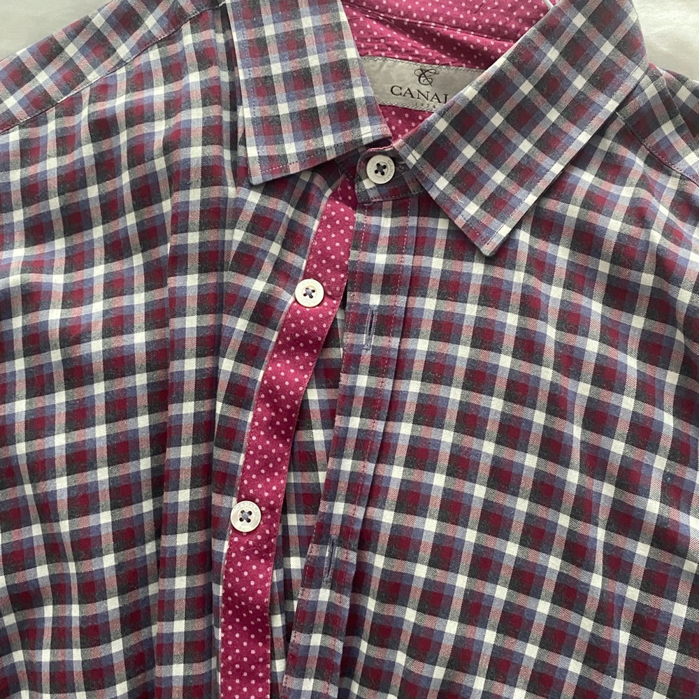 Canali long sleeve button down